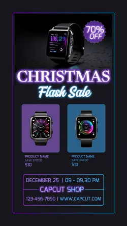 Christmas Smartwatch Flash Sale Instagram Story
