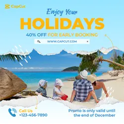 Holiday Trip Promo Package Instagram Post