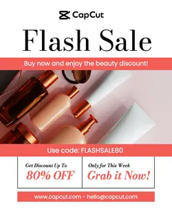 Beauty Product Flash Sale Instagram Post