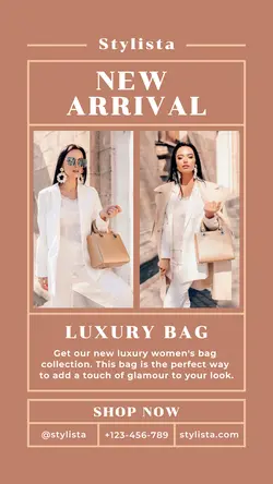 Women Bag Fashion Product Display Instagram Story