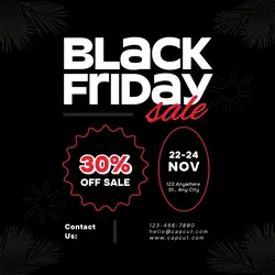 Black Friday Sale Promotion Instagram Post