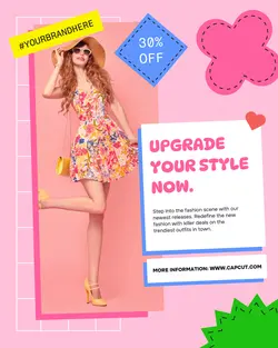 Fashion Brand Colorful Outfit Instagram Post