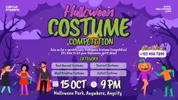 Halloween Costume Competition Promotion Banner