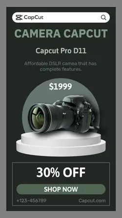Electronic Camera Promotion Instagram Story