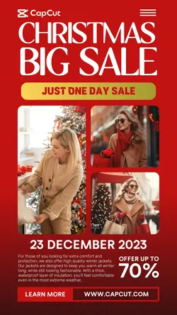 Christmas Big Sale Promotion Instagram Story