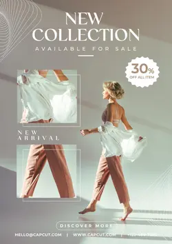 Minimalist Aesthetic Fashion Beauty Flyer Sales Promotion