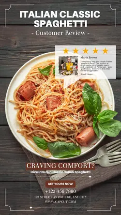 Testimony Food Review In Instagram Story