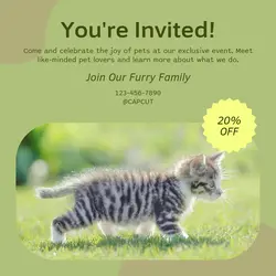 Pet industry Invitation