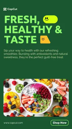 Healthy food instagram story