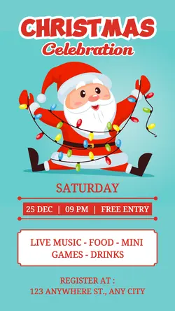 Christmas Celebration Invitation Instagram Story
