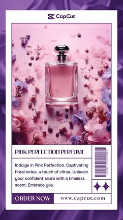 Pink Perfume Promotion Instagram Story