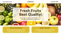 Food and Beverage Fresh Fruits Product Display Twitter Post