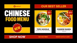 Best Seller Chinese Food Menu Twitter Post