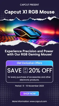 Electronics Mouse Gaming Display Instagram Story