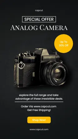 Electronic Camera Sale Instagram Story