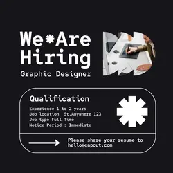 Black Job Hiring Recruitment Instagram Post