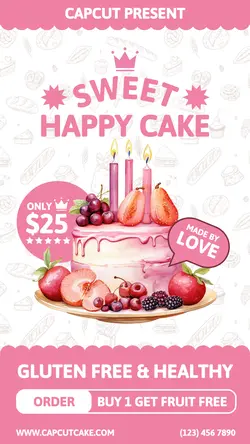 Healthy Cake Promotion Instastory