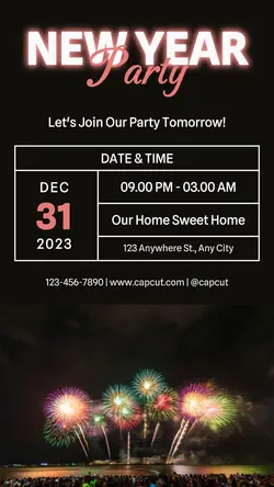 Other Industries New Years Party Instagram Story