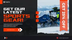 Sports Gear Advertisement Landing Page Website