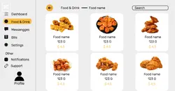 Food and Drink Landing Page Website Facebook