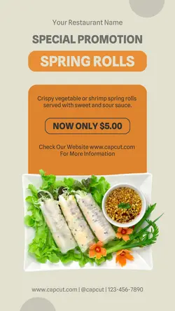Food Chinese Food Promotion Instagram Story