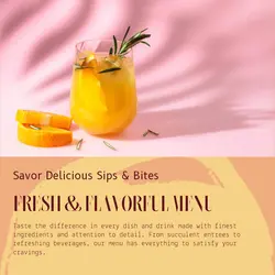 Foods & Beverage Menu