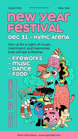 New Year Festival Promotion Instagram Story