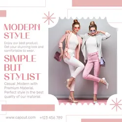 Modern Style Woman Fashion Instagram Post