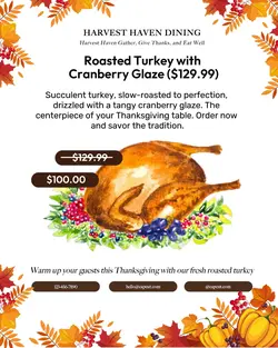Thanksgiving Sale TikTok Post