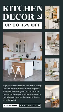 Kitchen Decor Sales Promotion Instagram Story