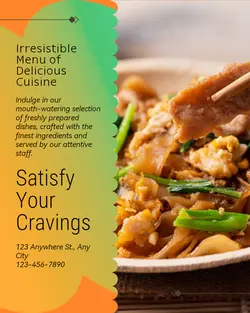 Foods & Beverage Menu
