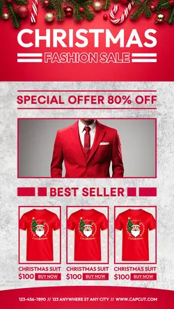 Christmas Day Sale Promotion Instagram Story