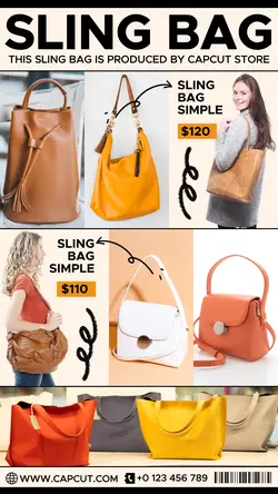 7 Multi-product Image Women's Sling Bag Product Display Instagram Story