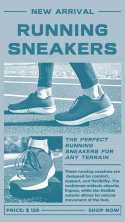 Fashion Running Shoes Product Display TikTok Post