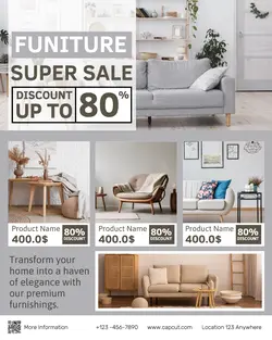 Furniture business template design for Instagram Portrait Jenis templat