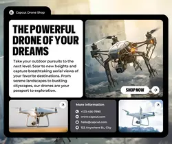 Electronics Drone Product Display Facebook Post