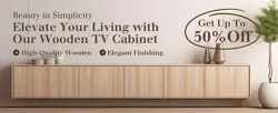 E-commerce Detail Page Furniture Wooden Cabinet TV