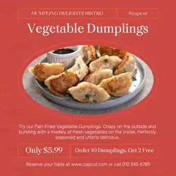 Food Promotion Dumpling Instagram Story