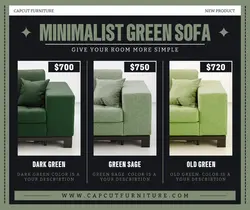 Household Accessories & Furniture minimalist green