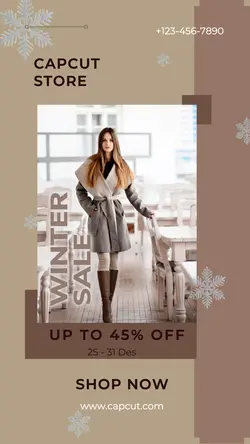 Winter Fashion Sale Instagram Story