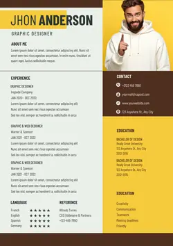 Business Graphic Designer Resume Minimalist