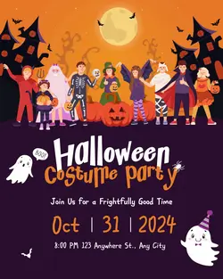 Halloween Costume Party Instagram Post Potrait