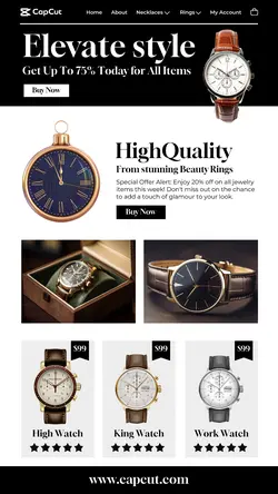 Fashion Watch Promotion Page