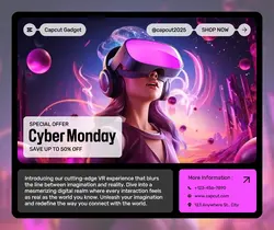 Cyber Monday Promotion Facebook Post