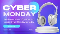 Cyber Monday Electromic Sale Modern Twitter Post