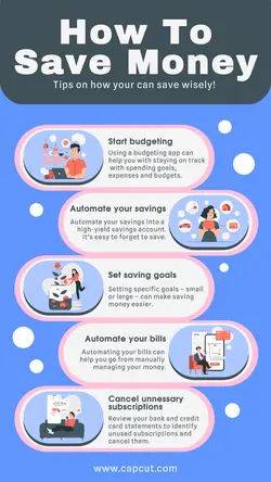 How To Save Money Tips Infographic