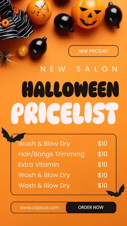 New Halloween Pricelist Illustration Tiktok Post