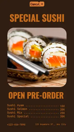 Food Special Sushi Instagram Story