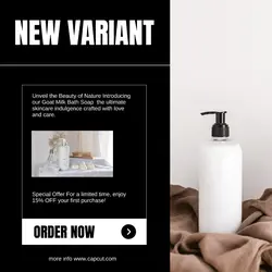 Modern Body Wash Product Display Instagram Post