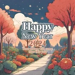 Minimalist New Year Greetings Linkedin Post